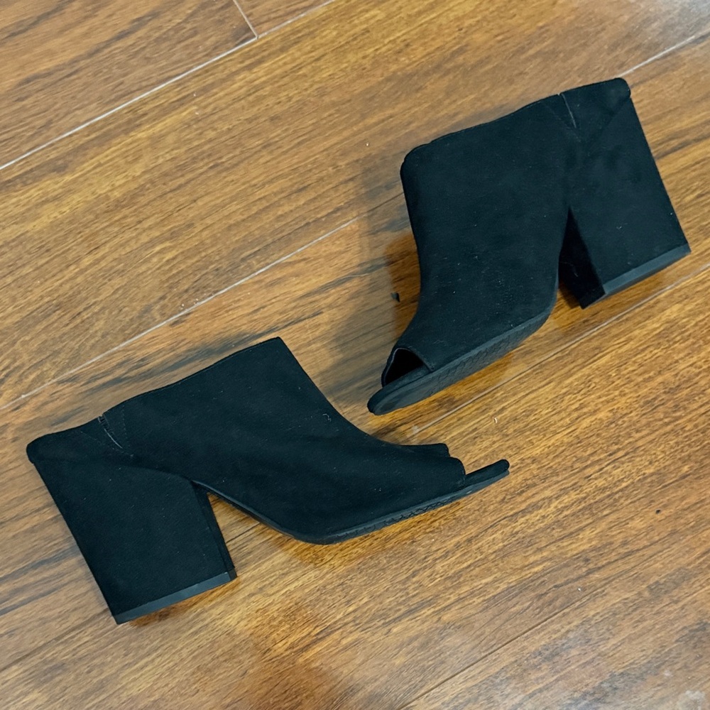 BP Black Open-Toe Mules